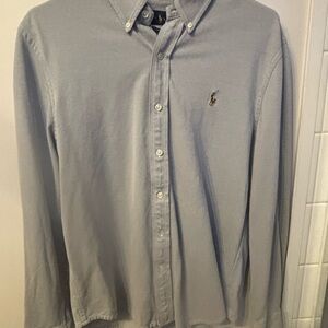 Ralph Lauren Men’s Knit Oxford Long Sleeve Shirt – Size Large
